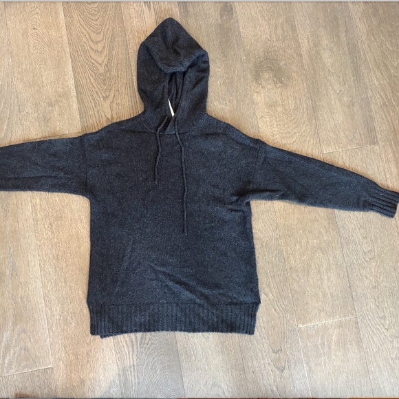 ARITZIA-100% Heavy Weight Cashmere Hoodie (Size Small) - Picture 3 of 11
